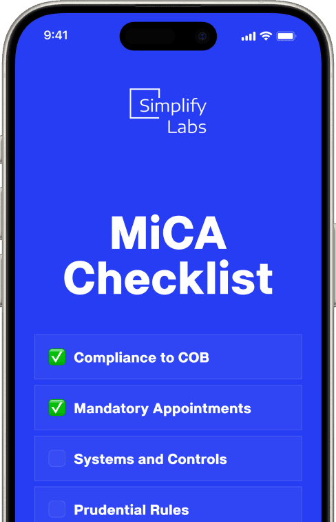 MiCA checklist